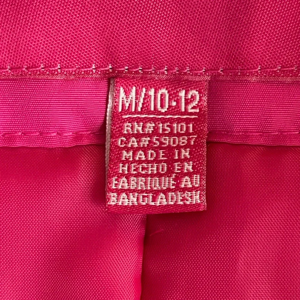 London Fog Girl's Pink Insulated Zip Up Snow Bib Overalls Ski Pants Size M 10-12
